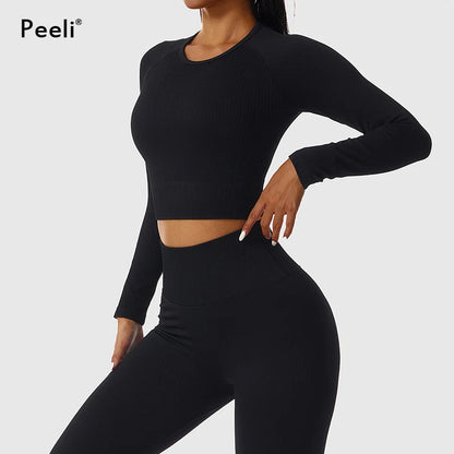 2/3 Piece Set Women Gym Wear Seamless Yoga Set Sports Bra Crop Top High Waist Leggings Fitness Sportswear Workout Outfits Woman